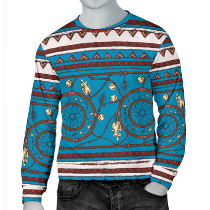 Dream catcher aztec Men Long Sleeve Sweatshirt