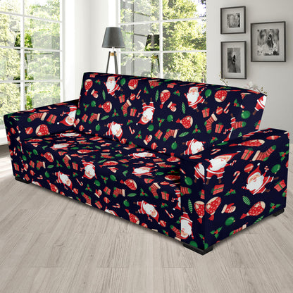 Santa Christmas Themed Print Design LKS304 Sofa Slipcover