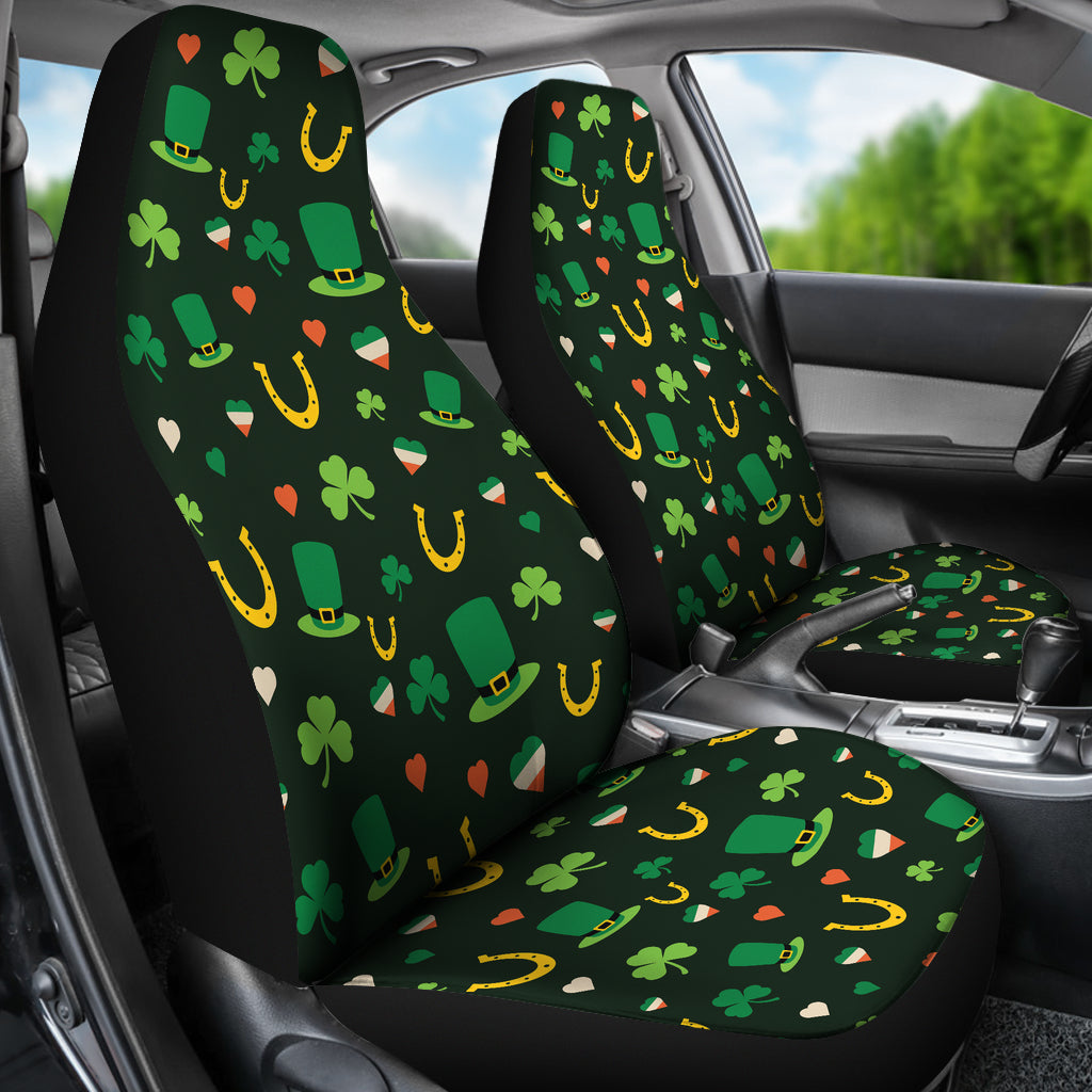 Shamrock Print Design LKS308 Car Seat Covers