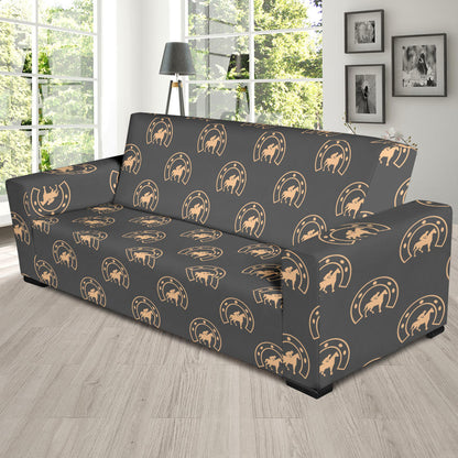 Horseshoe Print Design LKS306 Sofa Slipcover