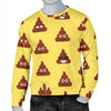 Emoji Poop Print Pattern Men Long Sleeve Sweatshirt