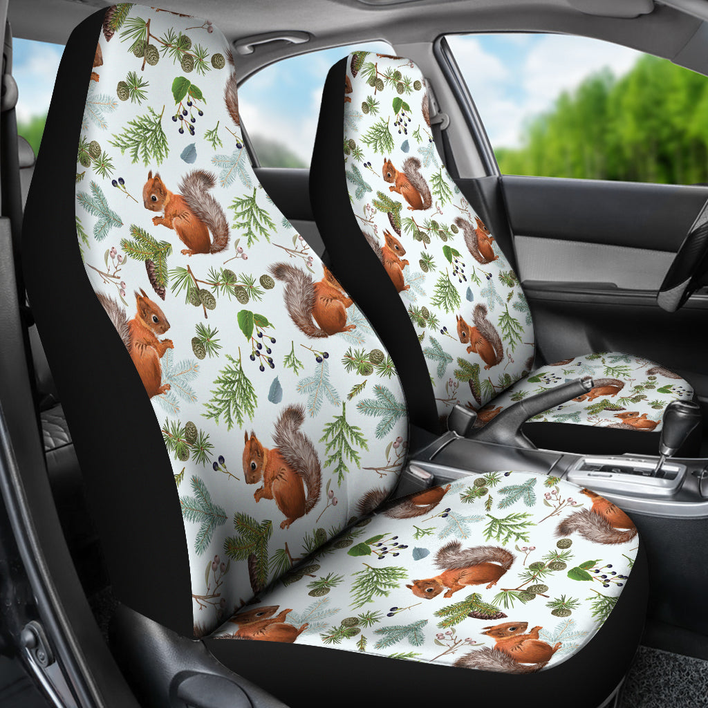 Squirrel Print Design LKS308 Car Seat Covers