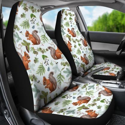 Squirrel Print Design LKS308 Car Seat Covers
