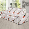 Mandolin Pattern Print Design 03 Sofa Slipcover