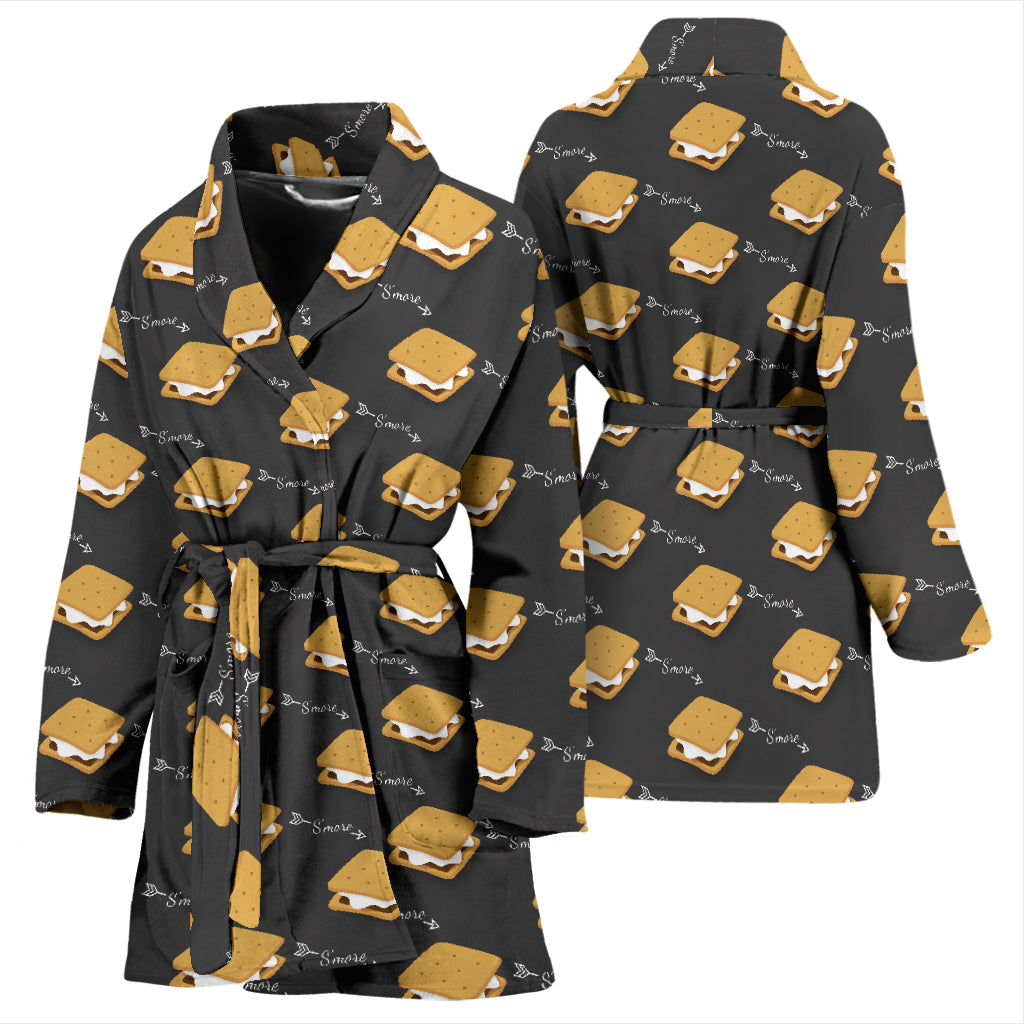 S_Mores Print Design LKS301 Women Bathrobe