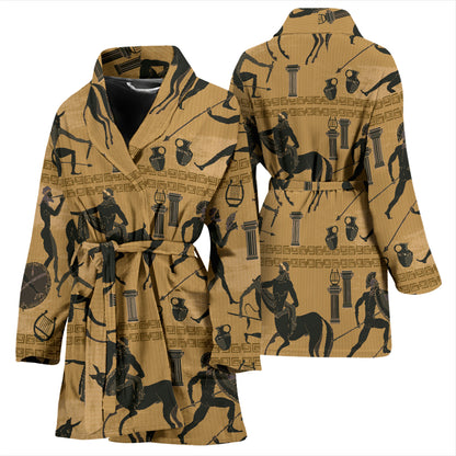 Ancient Greek Statue Print Design LKS304 Women Bathrobe