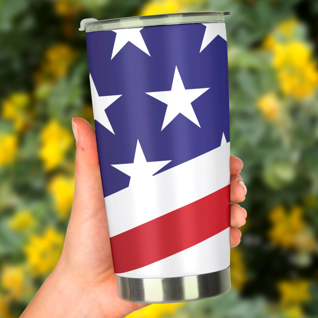 American flag Print Tumbler