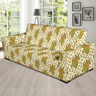 Corn Pattern Print Design 01 Sofa Slipcover