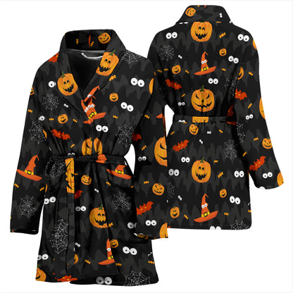 Halloween Print Design LKS405 Women Bathrobe