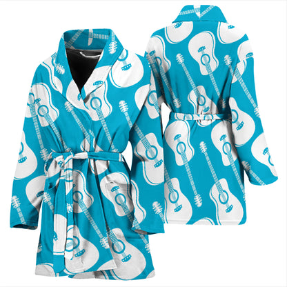 Acoustic Guitar Print Design LKS404 Women Bathrobe