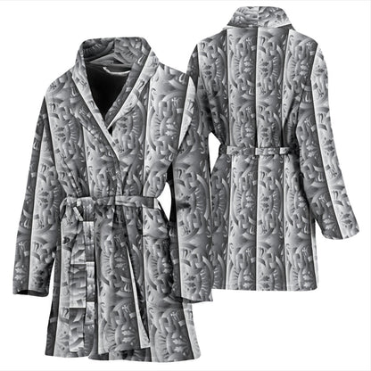 Celtic Pattern Print Design 03 Women Bathrobe