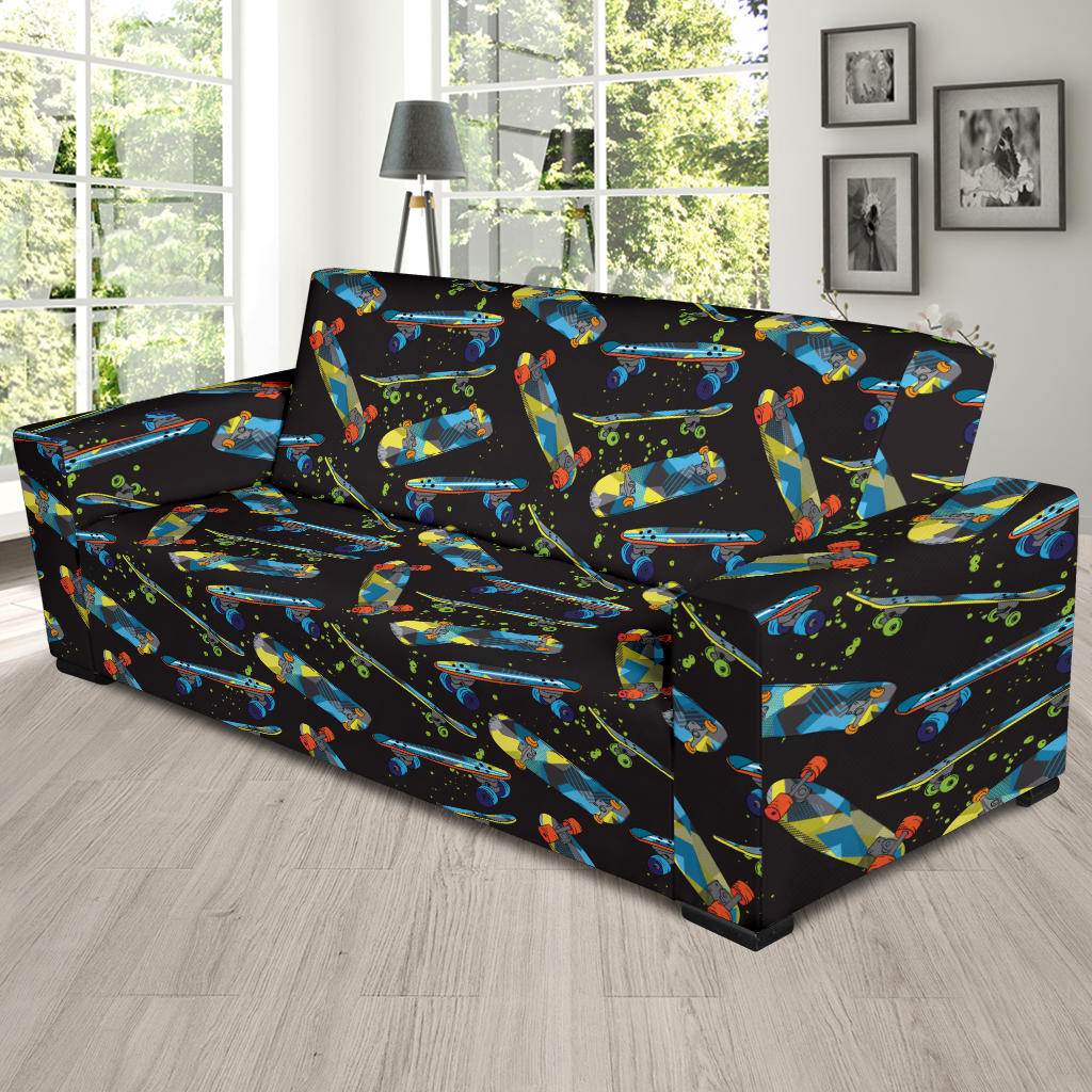 Skateboard Print Design LKS305 Sofa Slipcover