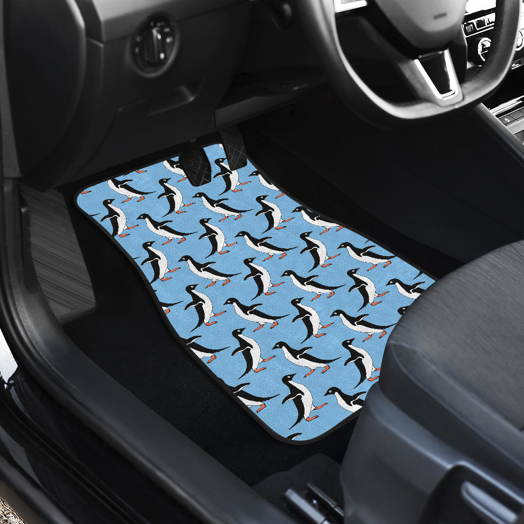 Penguin Dance Pattern Car Floor Mats Front Back
