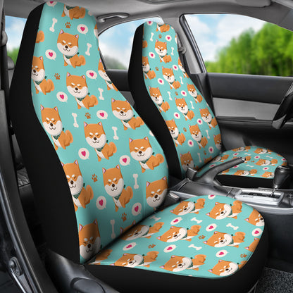 Shiba Inu Print Design LKS3013 Car Seat Covers