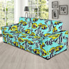 Angelfish Pattern Print Design 02 Sofa Slipcover