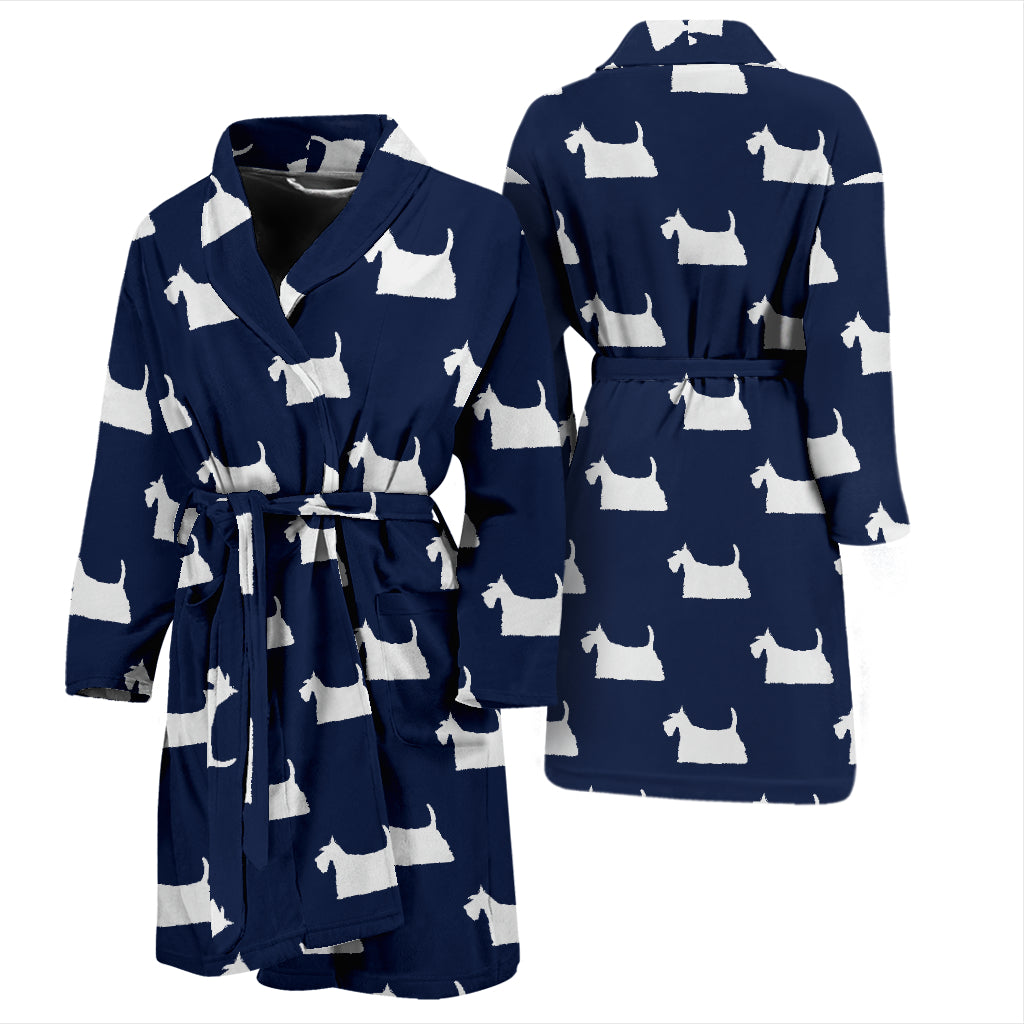 Scottish Terriers Print Design LKS303 Men Bathrobe
