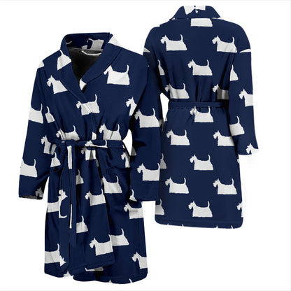 Scottish Terriers Print Design LKS303 Men Bathrobe