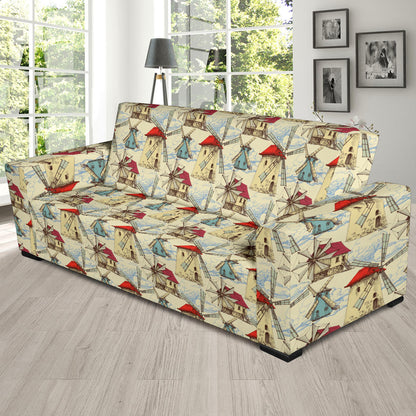Windmill Pattern Print Design 01 Sofa Slipcover
