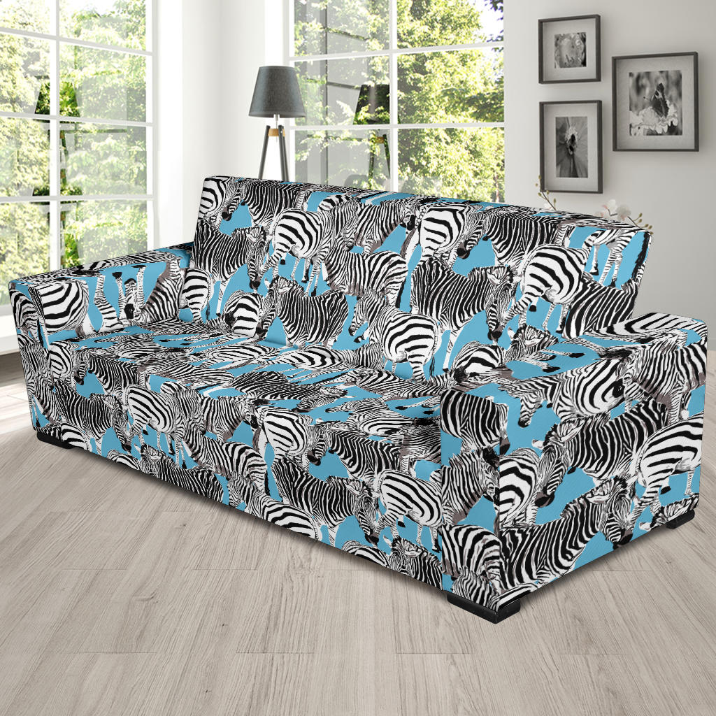 Zebra Print Design LKS305 Sofa Slipcover