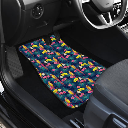 Toucan Parrot Design Car Floor Mats Front Back