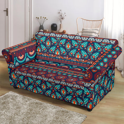 Suzani Print Design LKS302 Loveseat Couch Slipcover