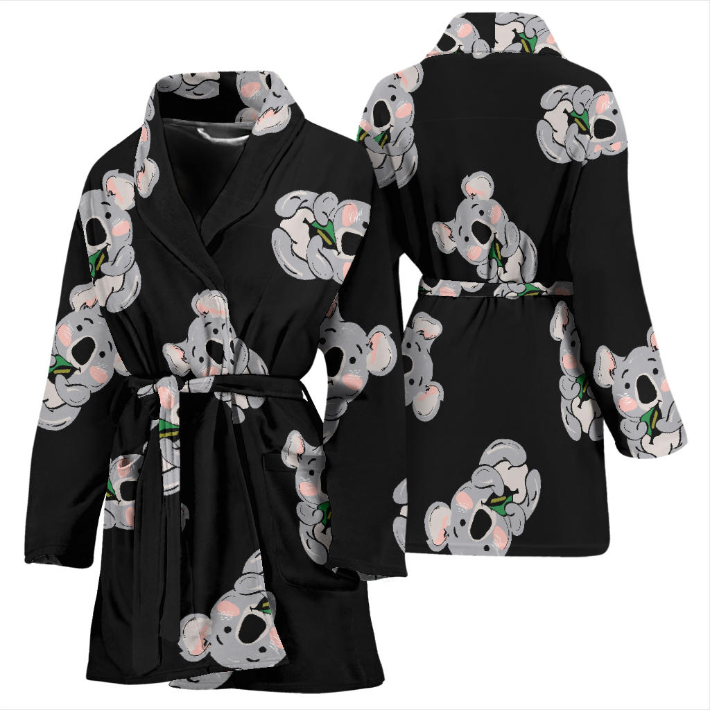 Koala Pattern Print Design 05 Women Bathrobe
