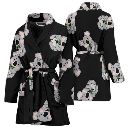 Koala Pattern Print Design 05 Women Bathrobe