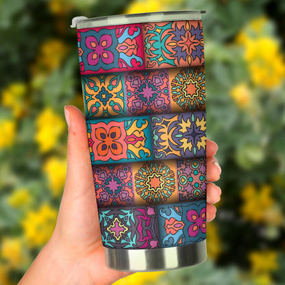 Mandala Style Design Print Tumbler