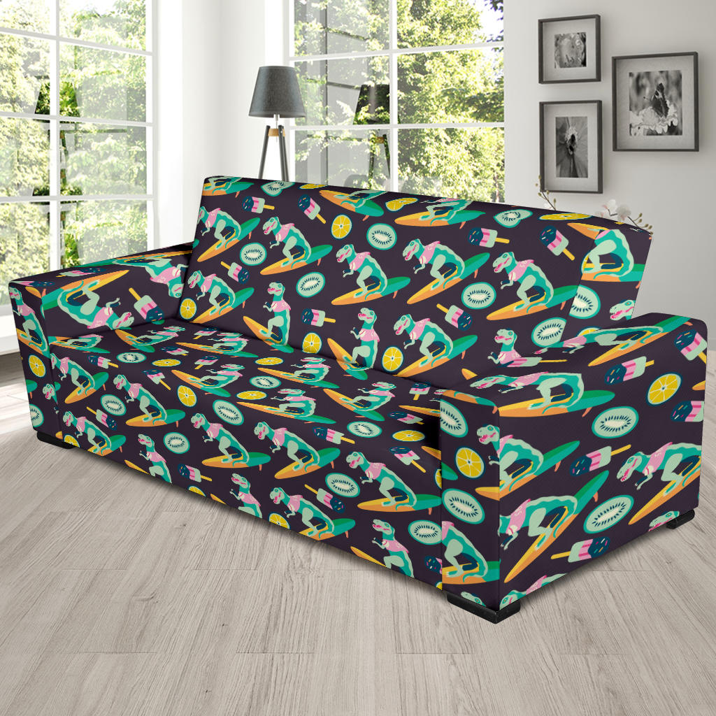 Surfboard T Rex Print Design LKS301 Sofa Slipcover