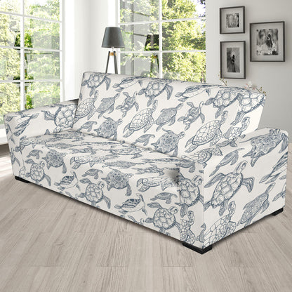 Sea Turtle Print Design LKS304 Sofa Slipcover