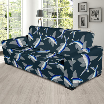 Flying Fish Pattern Print Design 04 Sofa Slipcover