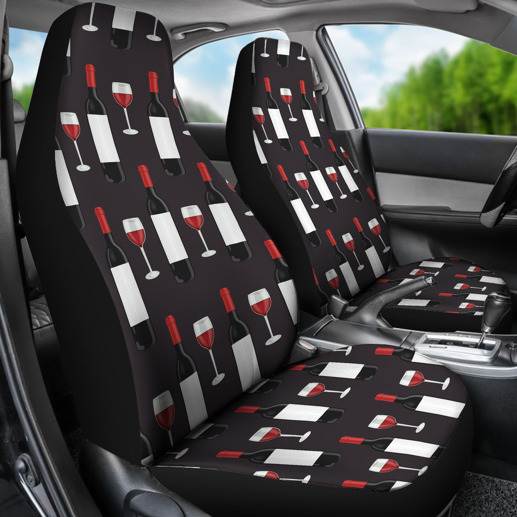 Wine Print Design LKS309 Car Seat Covers