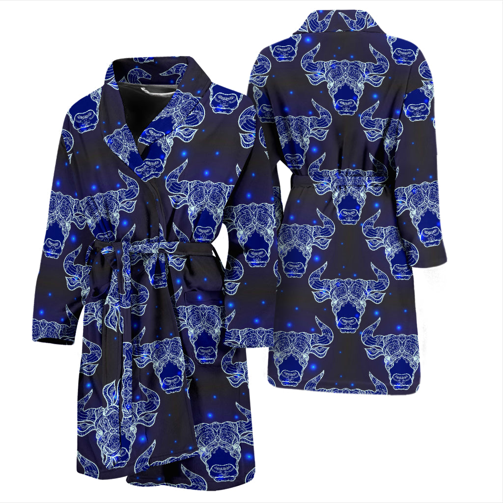 Taurus Print Design LKS302 Men Bathrobe