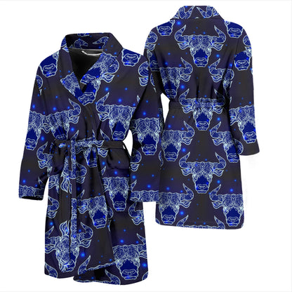 Taurus Print Design LKS302 Men Bathrobe