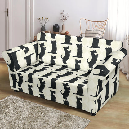 Scottish Terriers Print Design LKS309 Loveseat Couch Slipcover