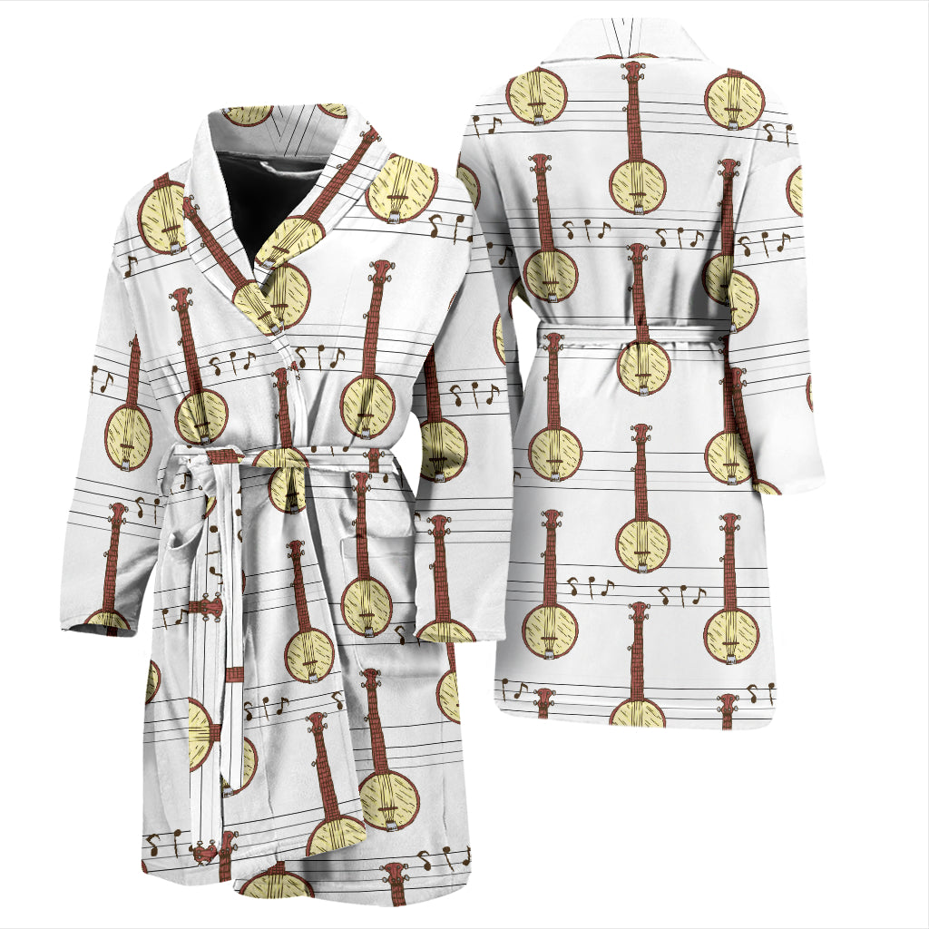 Banjo Print Design LKS402 Men Bathrobe