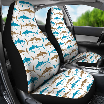 Tuna Fish Print Design LKS301 Car Seat Covers