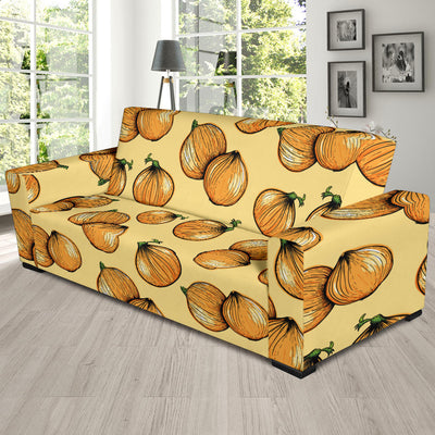 Onion Pattern Print Design A04 Sofa Slipcover