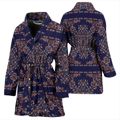Bandana Print Design LKS3012 Women Bathrobe