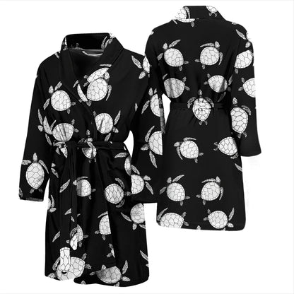 Sea Turtle Print Design LKS303 Men Bathrobe