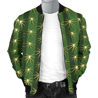 Cactus Skin Print Pattern Men Bomber Jacket