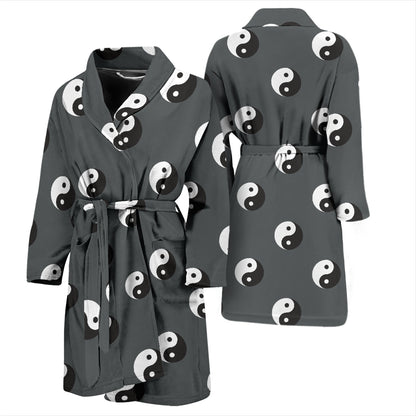 Yin Yang Print Design LKS303 Men Bathrobe