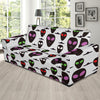 Alien Pattern Print Design 06 Sofa Slipcover