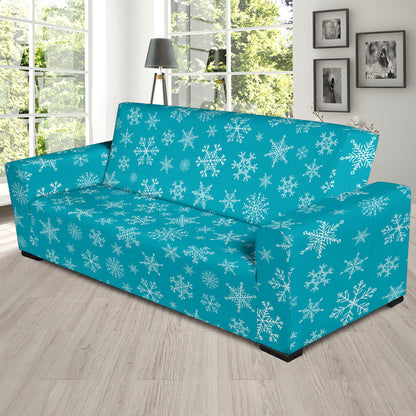 Snowflake Print Design LKS304 Sofa Slipcover
