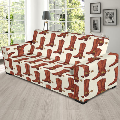 Cowboy Pattern Print Design 06 Sofa Slipcover