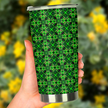 Celtic Green Neon Design Tumbler
