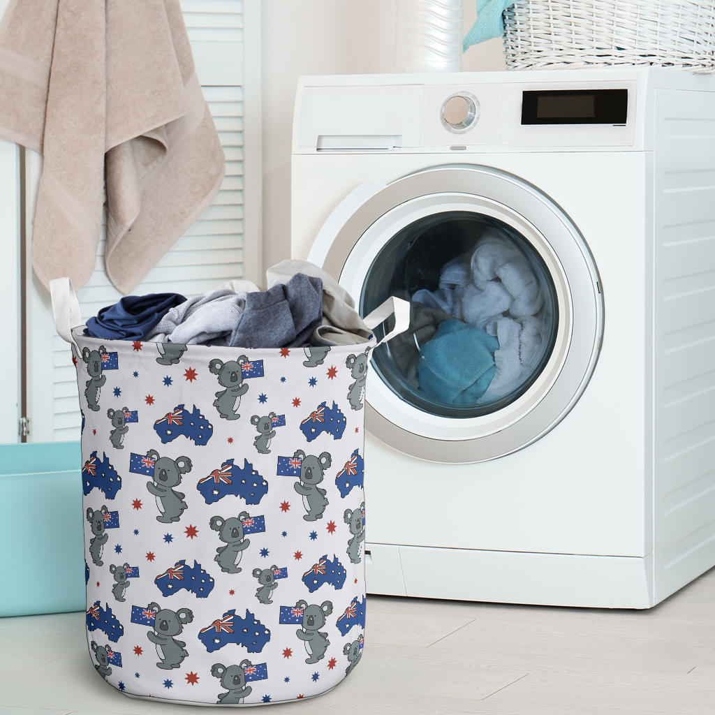 Koala Australia Day Themed Design Laundry Basket