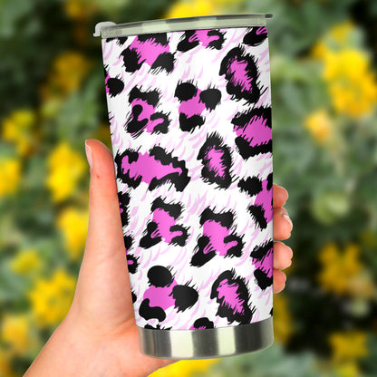 Leopard Pink Skin Print Tumbler