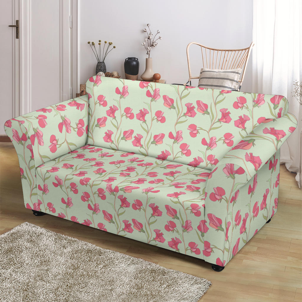 Sweet Pea Print Design LKS301 Loveseat Couch Slipcover