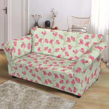 Sweet Pea Print Design LKS301 Loveseat Couch Slipcover